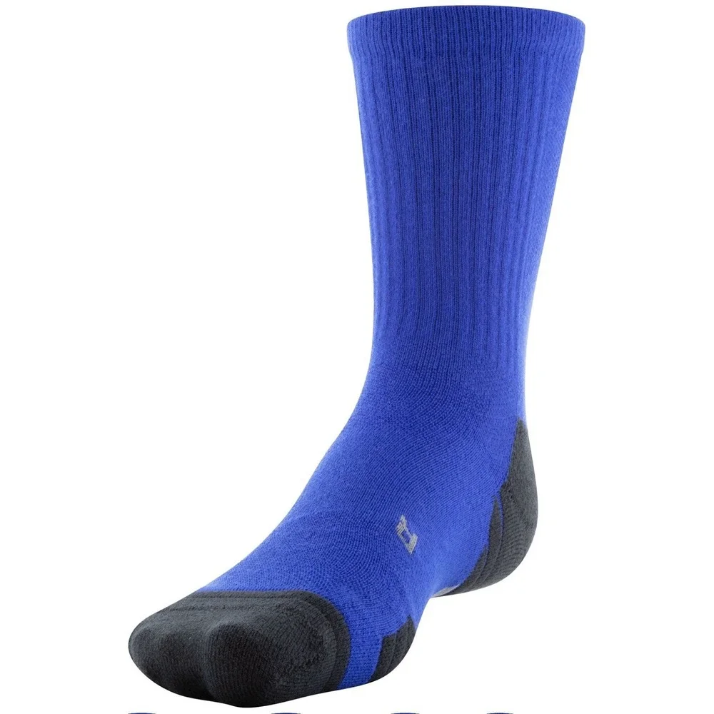 3 Pair Under Armour UA Team Athletic Crew Socks Royal Blue Men's Size 7-8.5  NEW